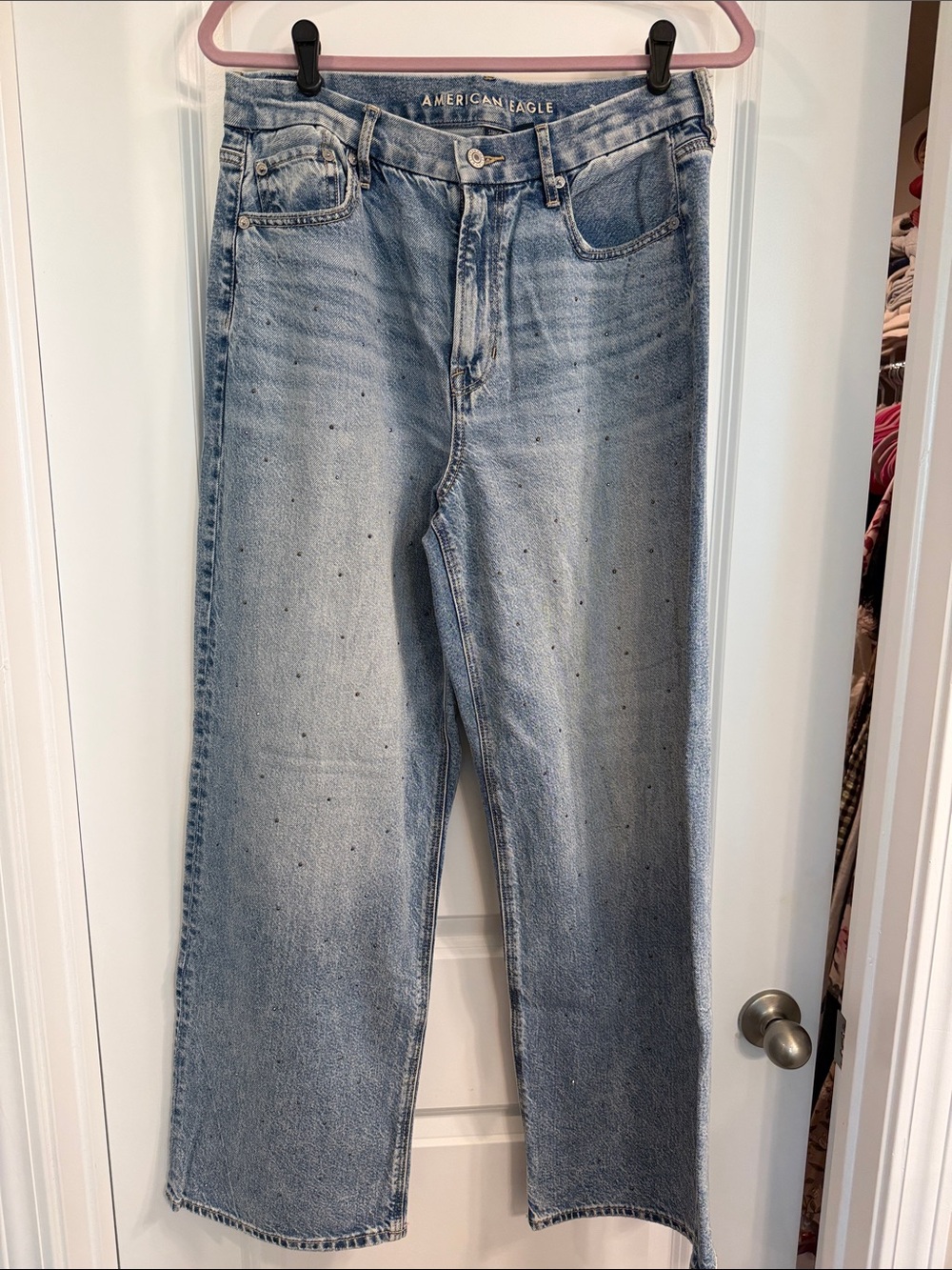 American Eagle Curvy Super High-Rise Baggy Straight Jean